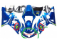 Carénages Moto Suzuki GSXR 600 / GSXR 750 2001-2003 - Bleu Jaune Vert Blanc--Customize for  Charlotte