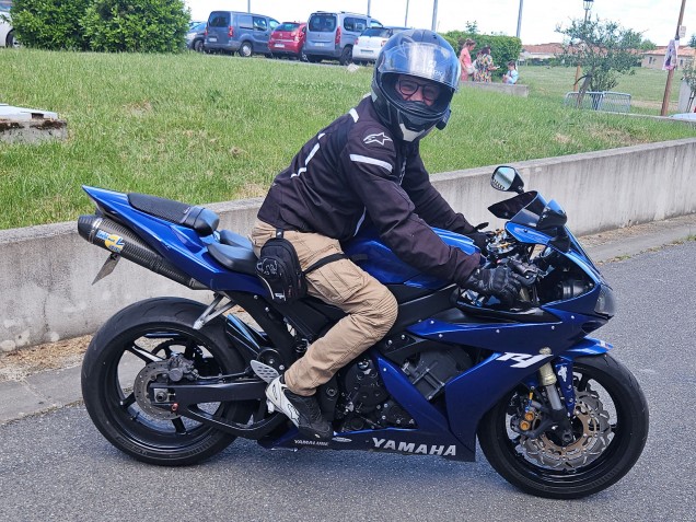 Carénages Moto Yamaha YZF R1 2004-2006 - Bleu Logo Blanc