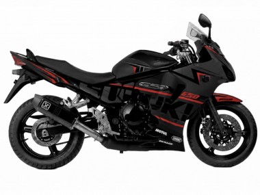 Meilleurs Carénages Moto Suzuki GSX650F 2008-2013 - Noir et rouge sans logo Suzuki