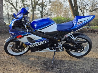 Meilleurs Carénages Moto Suzuki GSXR 750 K5 2005 - Blanc Bleu Noir Brillant