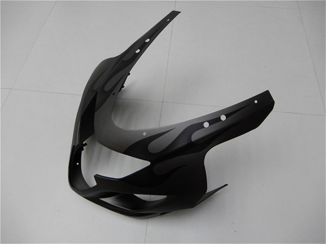 Carénages Moto Suzuki GSXR 600/750 2004-2005 - Gris Noir Flamme
