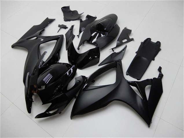 Carénages Moto Suzuki GSXR 600/750 2006-2007 - Noir Mat Noir Brillant