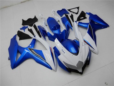 Meilleurs Carénages Moto Suzuki GSXR 600/750 2008-2010 - Blanc Bleu