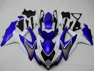 Meilleurs Carénages Moto Suzuki GSXR 600/750 2008-2010 - Blanc Bleu Noir Rouge Doubler