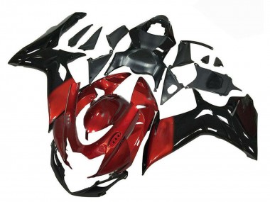 Meilleurs Carénage Moto Suzuki GSXR 600/750 2011-2024 - Rouge Noir Brillant