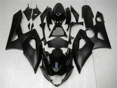 Meilleurs Kits Carénage Moto ABS Suzuki GSXR 1000 2005-2006 - Noir Brillant Noir Mat