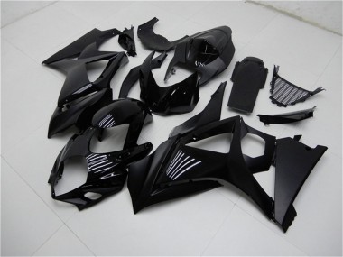 Meilleurs Carénages Moto Suzuki GSXR 1000 2007-2008 - Noir Brillant Noir Mat No Décalque