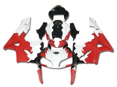 Meilleurs Kits Carénage Moto ABS Honda CBR600RR 2005-2006 - Blanc Rouge Noir