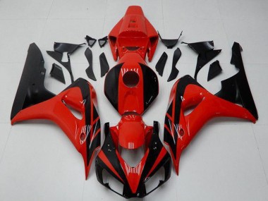Meilleurs Kits Carénages Moto Honda CBR1000RR 2006-2007 - Rouge Noir Brillant