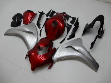 Meilleurs Carénages Moto Honda CBR1000RR 2008-2011 - Argent Rouge Marron