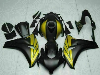 Meilleurs Carénages Moto Honda CBR1000RR 2008-2011 - Noir Mat Or