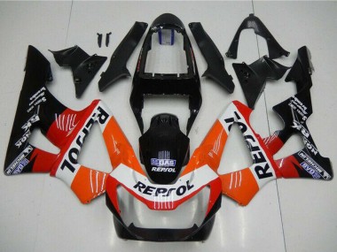 Meilleurs Carénages Moto Honda CBR900RR 929RR 2000-2001 - Orange Blanc Rouge Noir Brillant Repsol