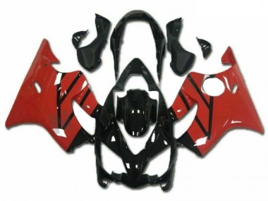 Meilleurs Kits Carénages Moto Honda CBR600 F4i 2004-2007 - Rouge Noir Brillant