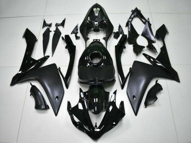 Meilleurs Carénages Moto Yamaha YZF R1 2007-2008 - Noir Brillant Noir Mat