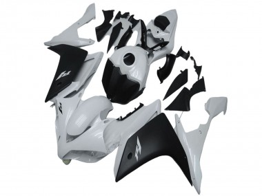 Meilleurs Carénage Moto Yamaha YZF R1 2007-2008 - Blanc Noir Mat