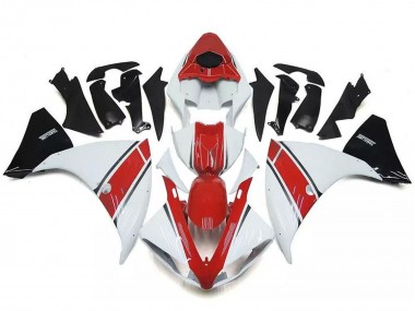 Meilleurs Carénages Moto Yamaha YZF R1 2009-2011 - Blanc Rouge Noir