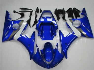 Meilleurs Carénage Moto Yamaha YZF R6 2003-2004 - Bleu Blanc