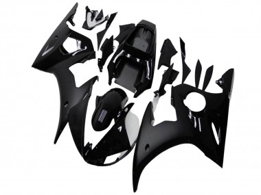Meilleurs Carénages Moto Yamaha YZF R6 2003-2004 - Noir Brillant Noir Mat