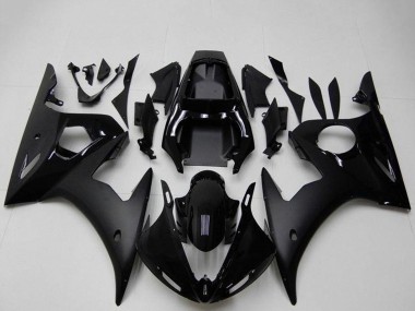 Meilleurs Carénages Moto Yamaha YZF R6 2003-2004 - Noir Brillant Noir Mat