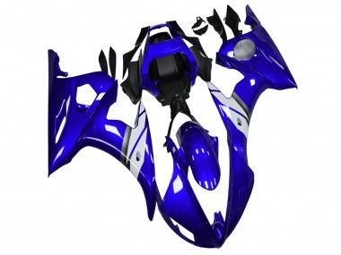 Meilleurs Carénages Moto Yamaha YZF R6 2003-2004 - Bleu Blanc