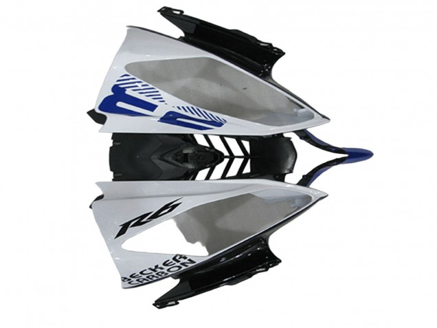 Carénages Moto Yamaha YZF R6 2008-2016 - Blanc Bleu Noir Mat Yamalube