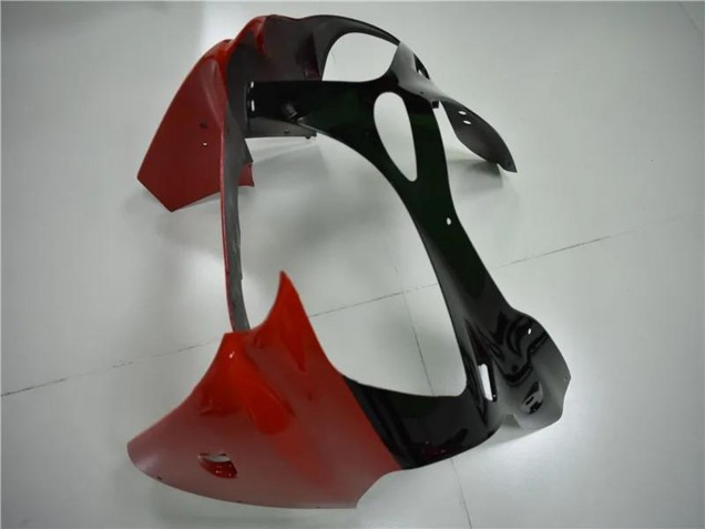 Carénages Moto Kawasaki ZX6R 2000-2002 - Blanc Rouge Noir Brillant