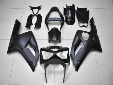 Meilleurs Carénages Moto Kawasaki ZX6R 2003-2004 - Noir Mat