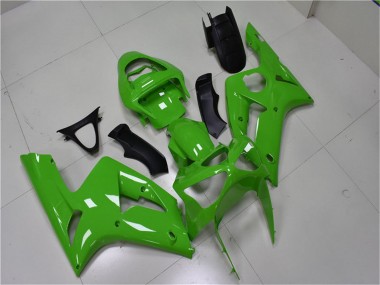Meilleurs Carénage Moto Kawasaki ZX6R 2003-2004 - Vert
