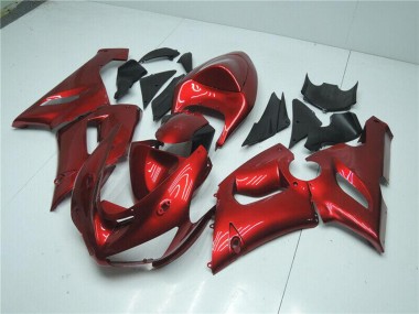 Meilleurs Carénages Moto Kawasaki ZX6R 2005-2006 - Bonbon Rouge