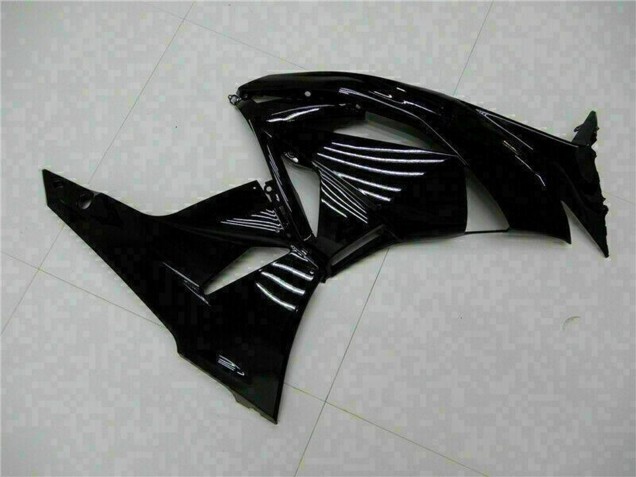 Carénages Moto Kawasaki ZX6R 2009-2012 - Noir Brillant Vert