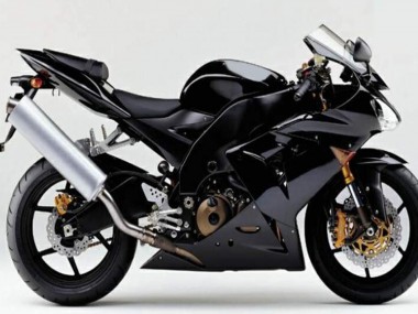 Meilleurs Carénages Moto Kawasaki ZX10R 2004-2005 - Noir Brillant Noir Mat