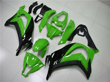Meilleurs Carénage Moto Kawasaki ZX10R 2011-2015 - Vert Noir Brillant