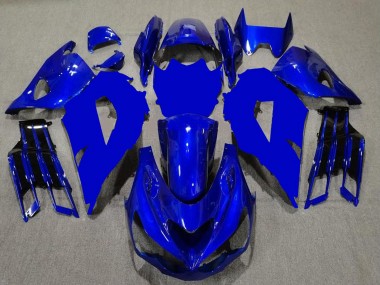 Meilleurs Carénages Moto Kawasaki ZX14R ZZR1400 2012-2024 - Bleu Noir