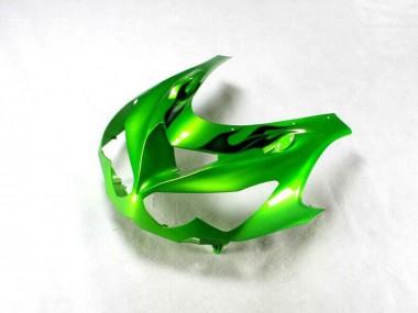 Meilleurs Carénage Moto Kawasaki ZX14R ZZR1400 2012-2024 - Vert Noir Brillant
