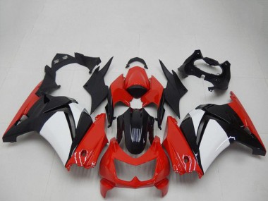 Meilleurs Carénages Moto Kawasaki EX250 2008-2012 - Rouge Blanc Noir