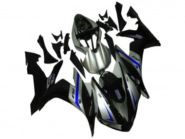 Meilleurs Carénages Moto Yamaha YZF R1 2004-2006 - Argent Bleu Noir