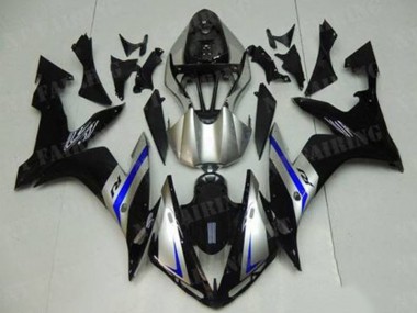 Meilleurs Carénages Moto Yamaha YZF R1 2004-2006 - Argent Bleu Noir