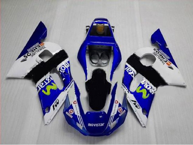 Carénages Moto Yamaha YZF R6 1998-2002 - Blanc Bleu Noir MoviStar ENEOS Yamalube