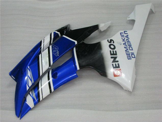 Carénages Moto Yamaha YZF R6 2008-2016 - Blanc Bleu Noir ENEOS Semakin Didepan