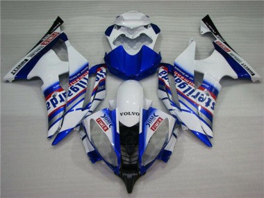 Meilleurs Carénages Moto Yamaha YZF R6 2008-2016 - Blanc Bleu Rouge Sterilgarda Volvo Fimer Yamalube