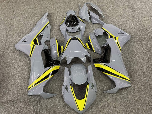 Carénages Moto Honda CBR1000RR 2017-2024 - Nardo Gris Jaune Bande