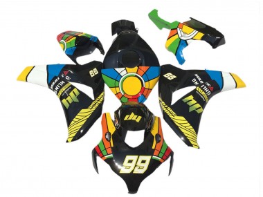 Meilleurs Carénages Moto Honda CBR1000RR 2008-2011 - Bleu Jaune Vert Rouge Noir Roue Chromatique 99