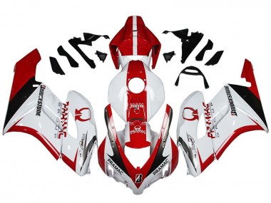 Meilleurs Carénages Moto Honda CBR1000RR 2004-2005 - Blanc Rouge Noir Brillant Pramac Bridgestone