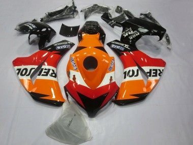Meilleurs Kits Carénage Moto ABS Honda CBR1000RR 2008-2011 - Orange Blanc Rouge Noir Brillant Repsol