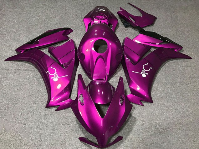 Carénages Moto Honda CBR1000RR 2012-2016 - Rose Foncé Noir Brillant