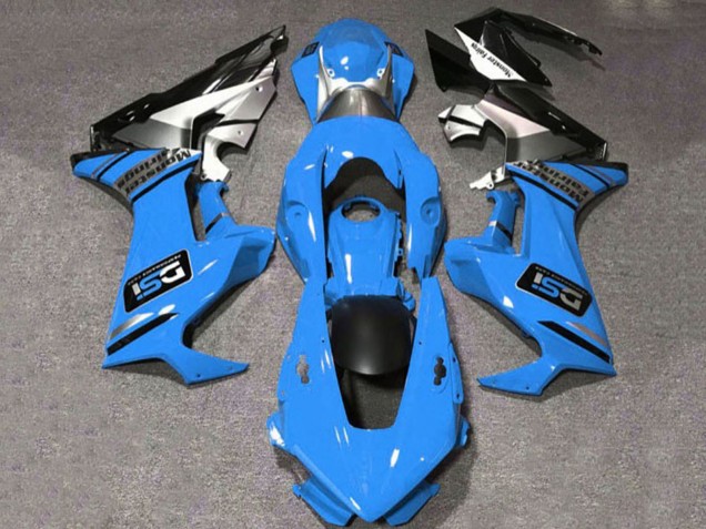Carénages Moto Honda CBR1000RR 2017-2024 - Bleu Blanc Argent Noir Brillant DSI