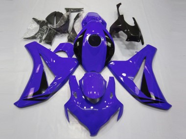 Meilleurs Carénages Moto Honda CBR1000RR 2008-2011 - Bleu Noir Brillant OEM Style