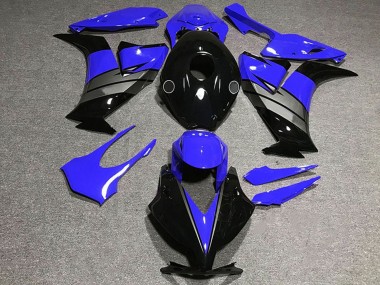 Meilleurs Carénages Moto Honda CBR1000RR 2012-2016 - Bleu Gris Noir Brillant