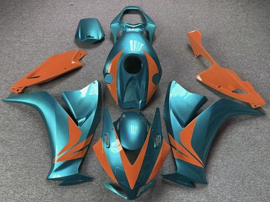 Meilleurs Carénages Moto Honda CBR1000RR 2012-2016 - Cyan Bleu Orange
