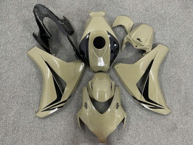 Meilleurs Carénages Moto Honda CBR1000RR 2008-2011 - Bronzage du Désert Noir Brillant OEM Style